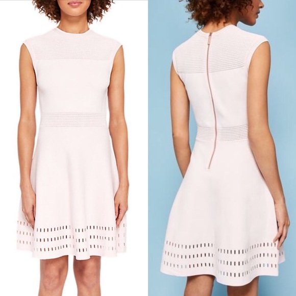 ted baker pink knit dress